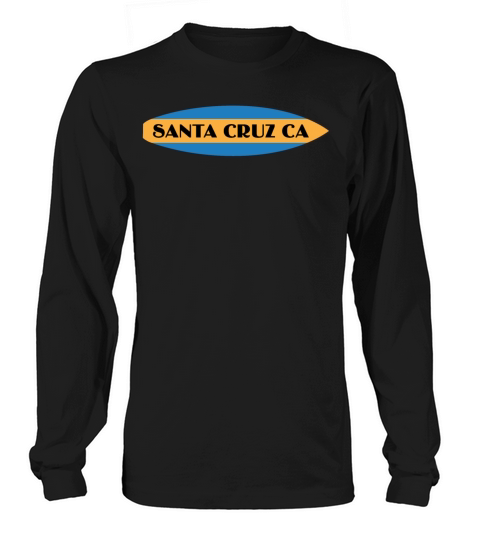 Santa Cruz California Surfboard Horizontal Women's Long Sleeve