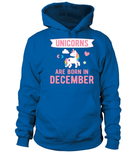 Unicorns are Born in December Women's Hoodie