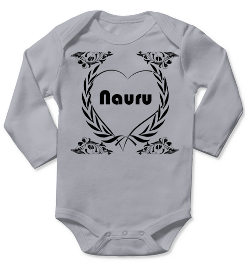 I love Nauru Long Sleeve Baby One-Piece