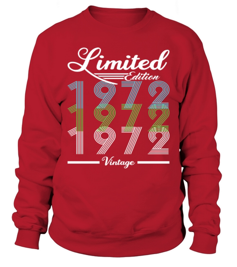 50th Birthday Vintage 1972 Limited Edition Men's Sweatshirt