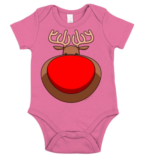 Rudolph Short Sleeve Baby One-Piece