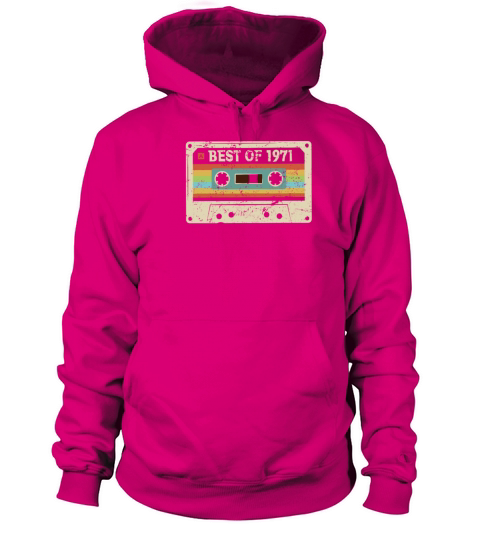 Best of 1971 Vintage Cassette 50th Birthday Gift Women's Hoodie