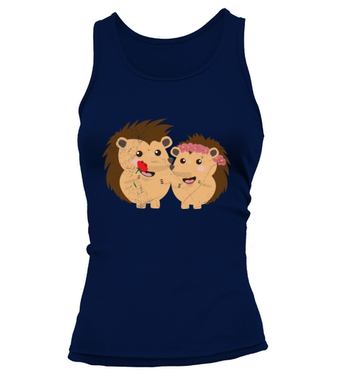 Hedgehogs in love Couples Valentines Day Gift Women's Tank Top