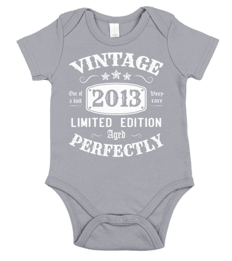 Vintage 2013 Limited Edition Aged Perfectly Short Sleeve Baby One-Piece