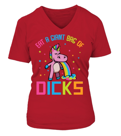 Funny Unicorn Women's V-Neck T-shirt