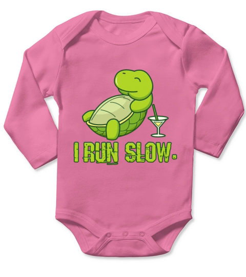 Im slowly running turtle gift Long Sleeve Baby One-Piece