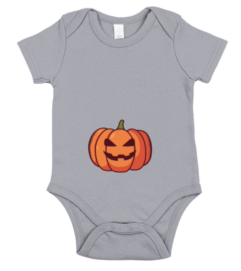 Maternity Halloween Shirt Pumpkin pregnant belly Short Sleeve Baby One-Piece
