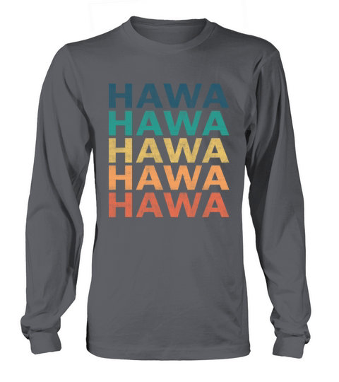 Hawa Name T Shirt - Hawa Vintage Retro Name Gift I Women's Long Sleeve
