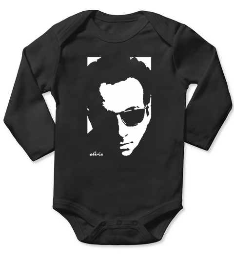 Elvis Costello Portrait  Fan Long Sleeve Baby One-Piece