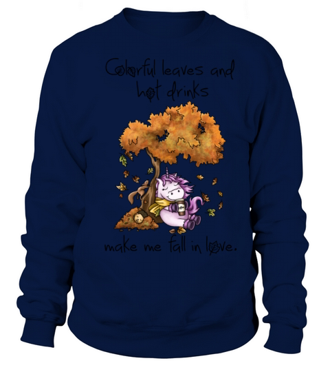 Unicorn enjoys day in autumn Men's Sweatshirt
