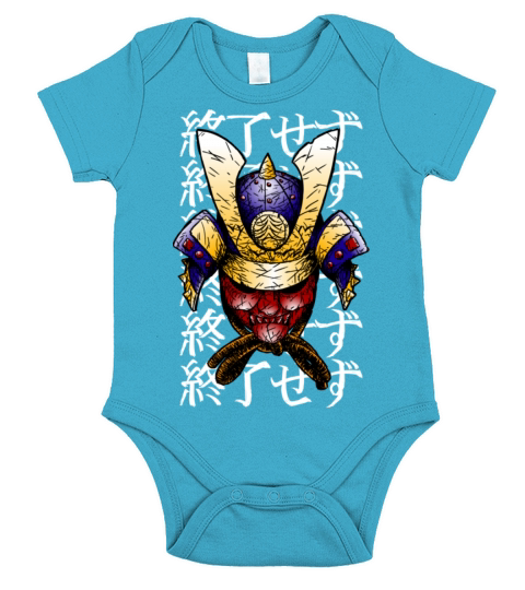 Way of the Samurai colored Short Sleeve Baby One-Piece