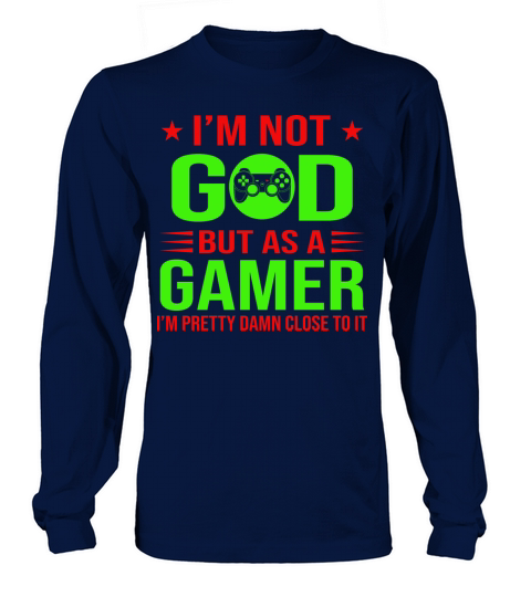 God-Gamer-Funny-Game Women's Long Sleeve