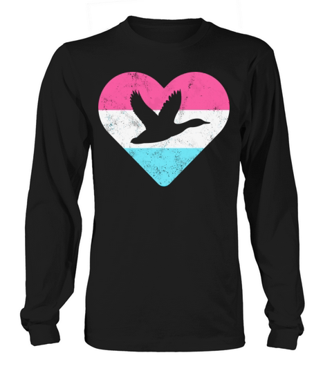 Retro Vintage Duck Gift For Women Or Girls Men's Long Sleeve