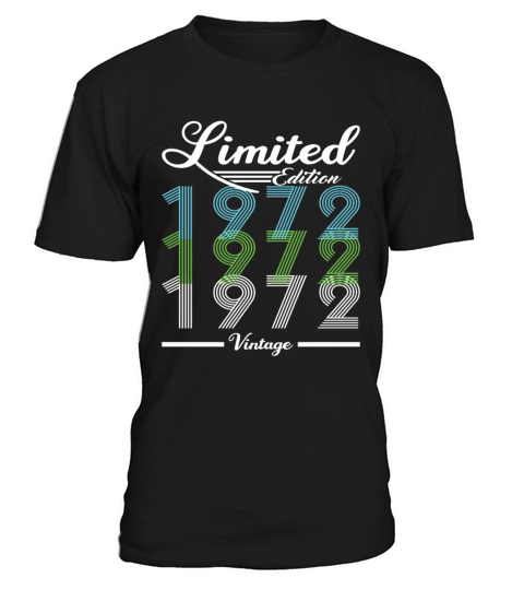 50th Birthday Vintage 1972 Limited Edition Men's T-Shirt