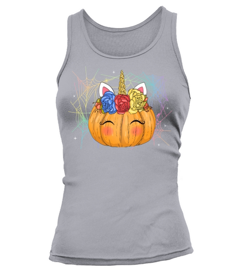 Women Halloween Unicorn pumpkin Women's Tank Top