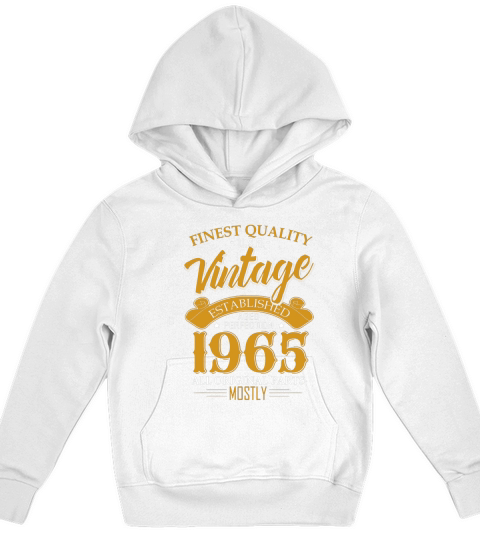 Established 1965 Aged Perfection Finest Quality - Unisex Long Sleeve Kids Hoodie