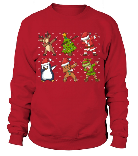 Christmas Dabbing Santa Elf Reindeer Sweatshirt Unisex