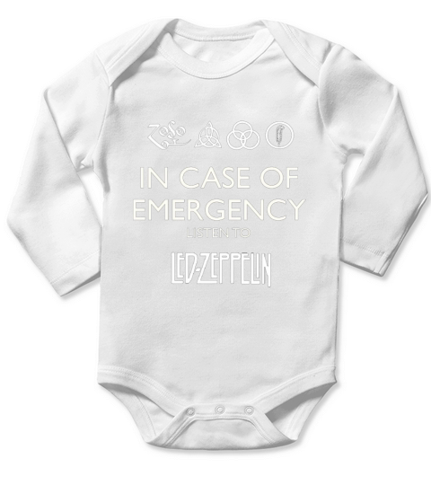 LISTEN TO LED ZEPPELIN Long Sleeve Baby One-Piece