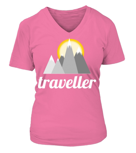traveller V-neck T-Shirt Woman