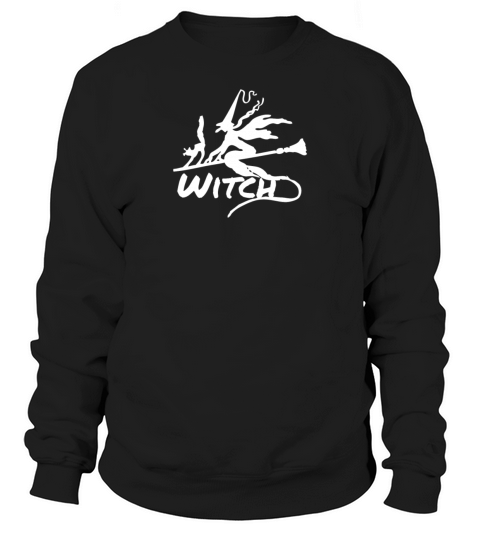 Witch on the witchs broom with a cat Women's Sweatshirt