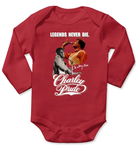 Legends never die Charley Pride signature Long Sleeve Baby One-Piece