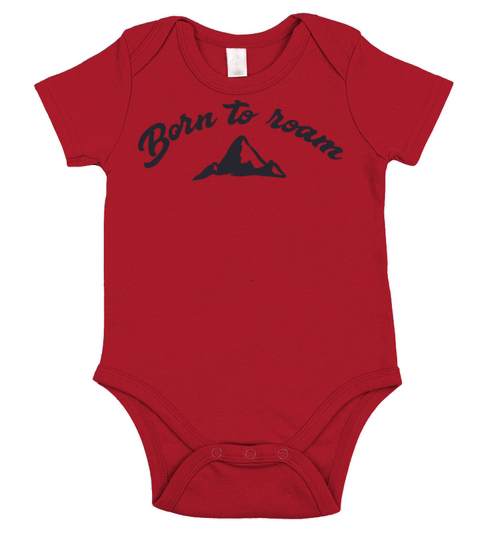 Born to roam 01 Short Sleeve Baby One-Piece