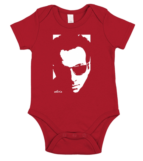 Elvis Costello Portrait  Fan Short Sleeve Baby One-Piece