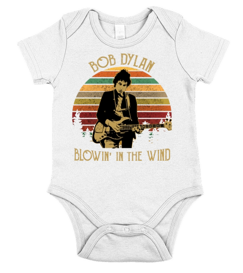bob dylan blowin in the wind Short Sleeve Baby One-Piece