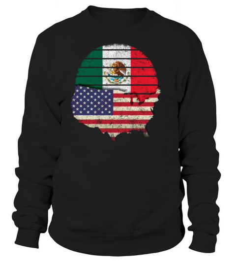 Mexican American Flag Mexican American Pride Design Women's Sweatshirt