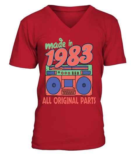 Made in 37th 37 years old birthday gift Men's V-Neck T-shirt