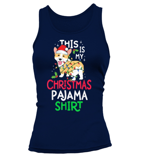 Corgi Tree Light Dog Xmas Women's Tank Top
