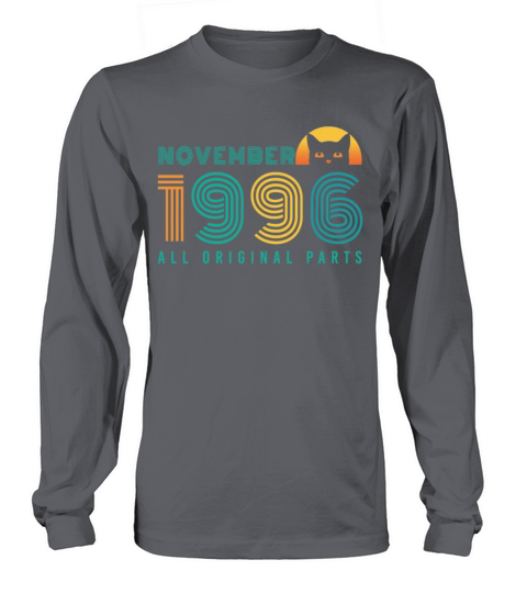 Gift November 1996 Cat Retro Women's Long Sleeve