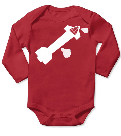 starship space rocket rcs Long Sleeve Baby One-Piece