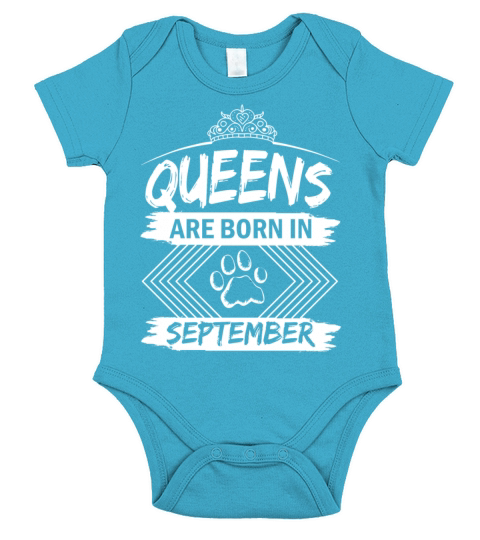 Queens Are Born In September Short Sleeve Baby One-Piece