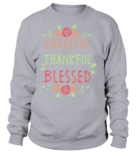 Thanksgiving Day Floral Gift for Fall Holiday Dark Women's Sweatshirt