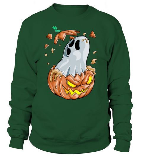 Halloween Ghost Pumpkin Women's Sweatshirt