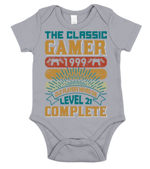 The Classic Gamer 1999 Level 21 Short Sleeve Baby One-Piece
