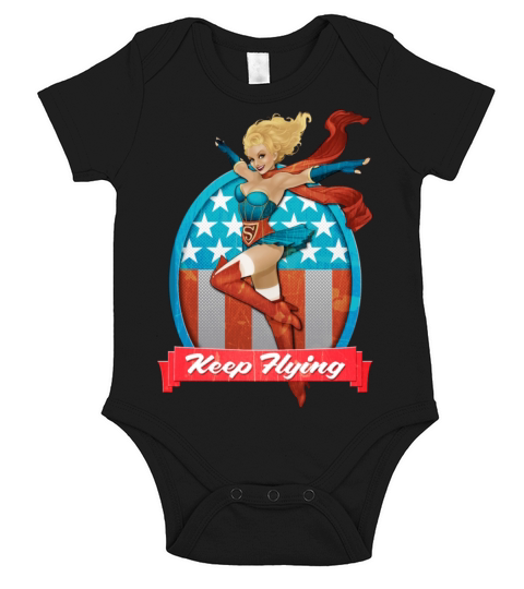 DC Comics Bombshells Super Girl Short Sleeve Baby One-Piece
