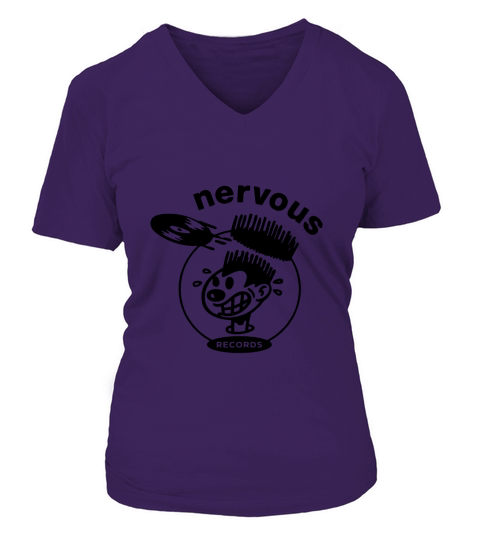 Nervous Records V-neck T-Shirt Woman