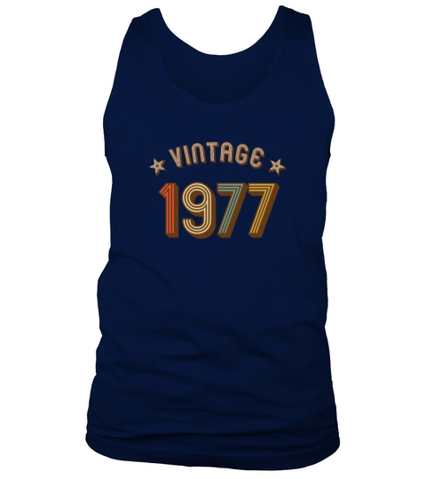 1977 vintage retro year of birth Men's Tank Top