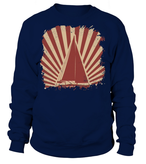 Sailing boat sailboat captain sea yacht retro sail Women's Sweatshirt