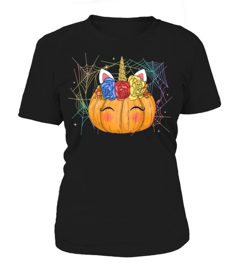 Women Halloween Unicorn pumpkin Women's T-Shirt
