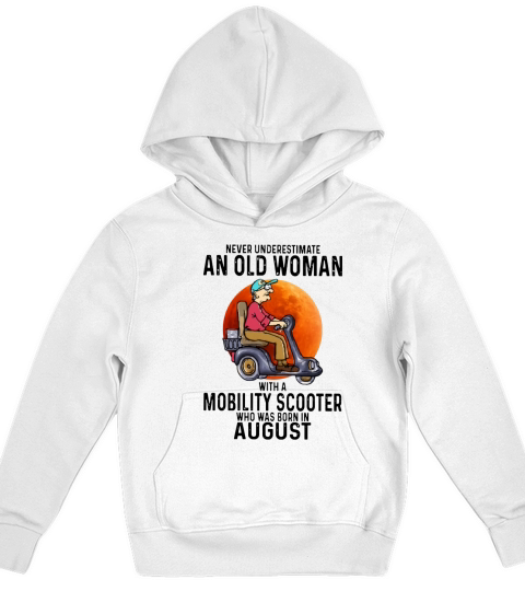 mobility scooter august Kids Hoodie