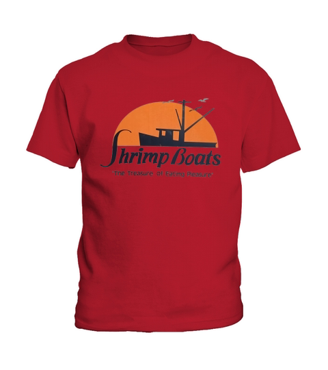 Shrimp Boats Seafood Vintage Durham North Carolina Kids T-Shirt