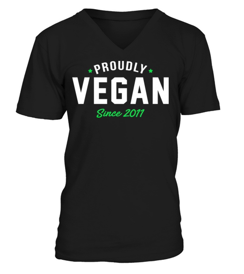 Proudly Vegan since 2011 Men's V-Neck T-shirt