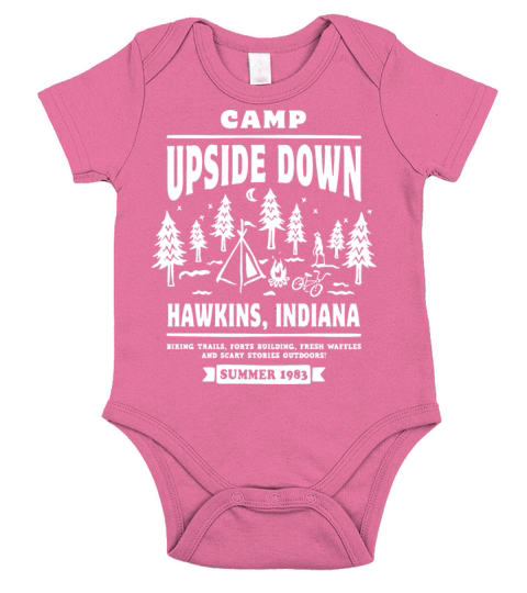 Camp Upside Down Short Sleeve Baby One-Piece