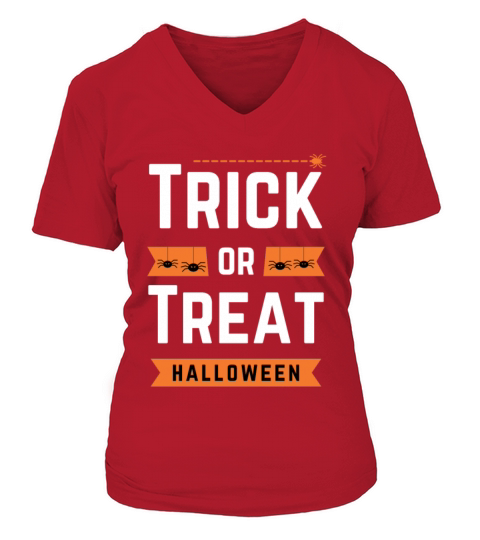 Trick or Treat Women's V-Neck T-shirt
