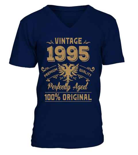 Vintage 1995 Premium Quality Orginal Men's V-Neck T-shirt