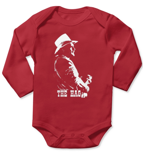 Merle Haggard The HAG Long Sleeve Baby One-Piece