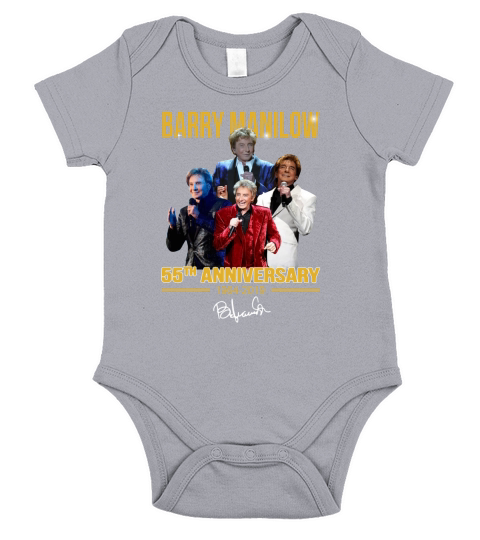 Barry Manilow 55th anniversary 1964-2019 signature shirt Short Sleeve Baby One-Piece